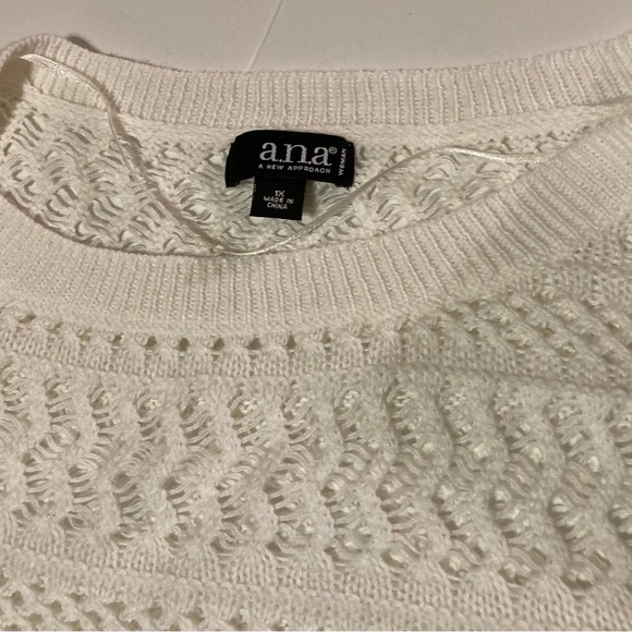 Women’s 1x ivory sweater - Picture 4 of 6